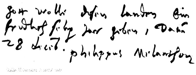 Filip Melancton, nar. 1497, nar. 1560 od English School
