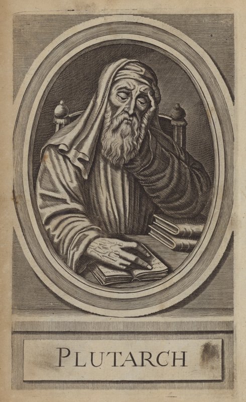 Plutarchos , řecký historik a spisovatel (rytina) od English School