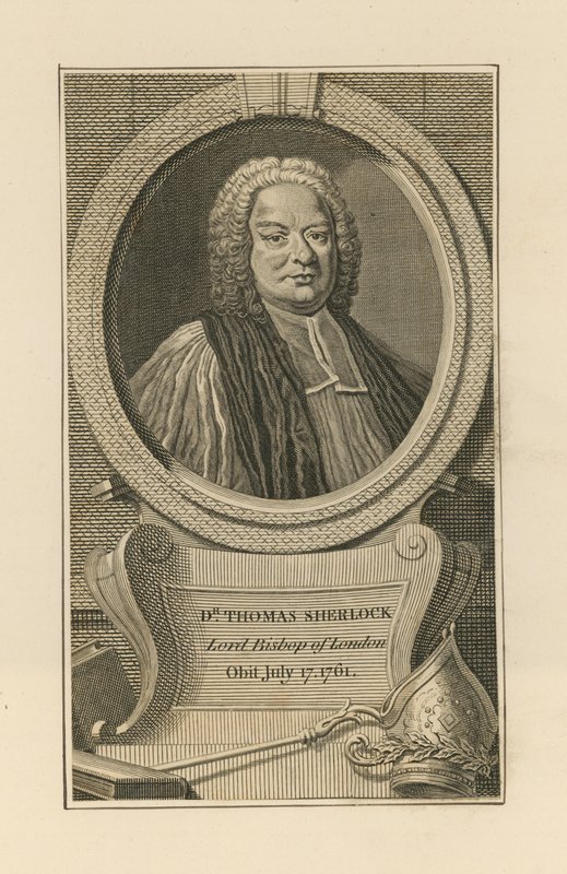 Portrét doktora Thomase Sherlocka, od English School