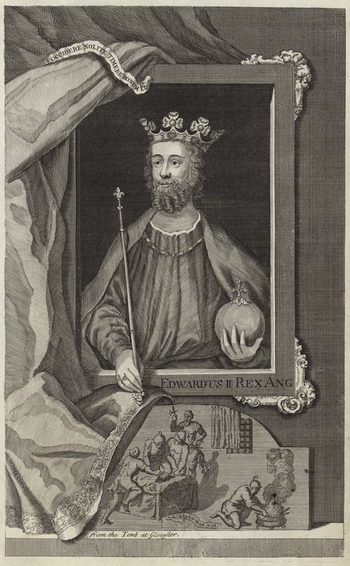 Portrét anglického Edwarda II od English School