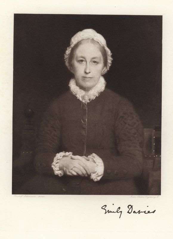 Portrét Emily Davies od English School
