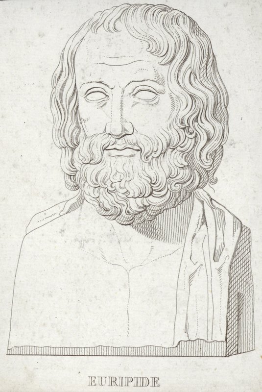Portrét Euripida od English School