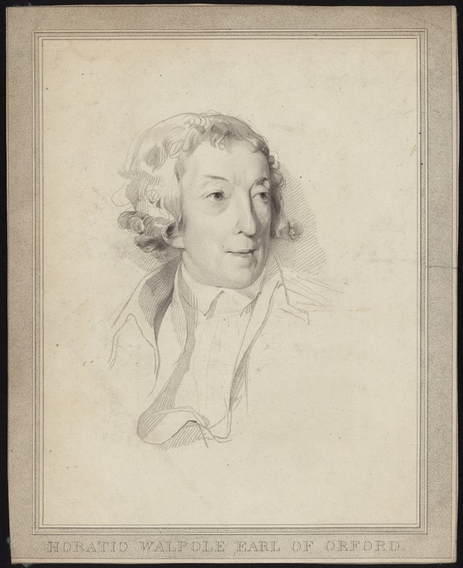 Portrét Horace Walpolea od English School