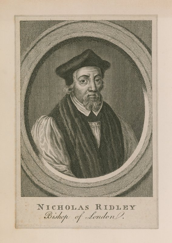 Portrét Nicholase Ridleyho od English School