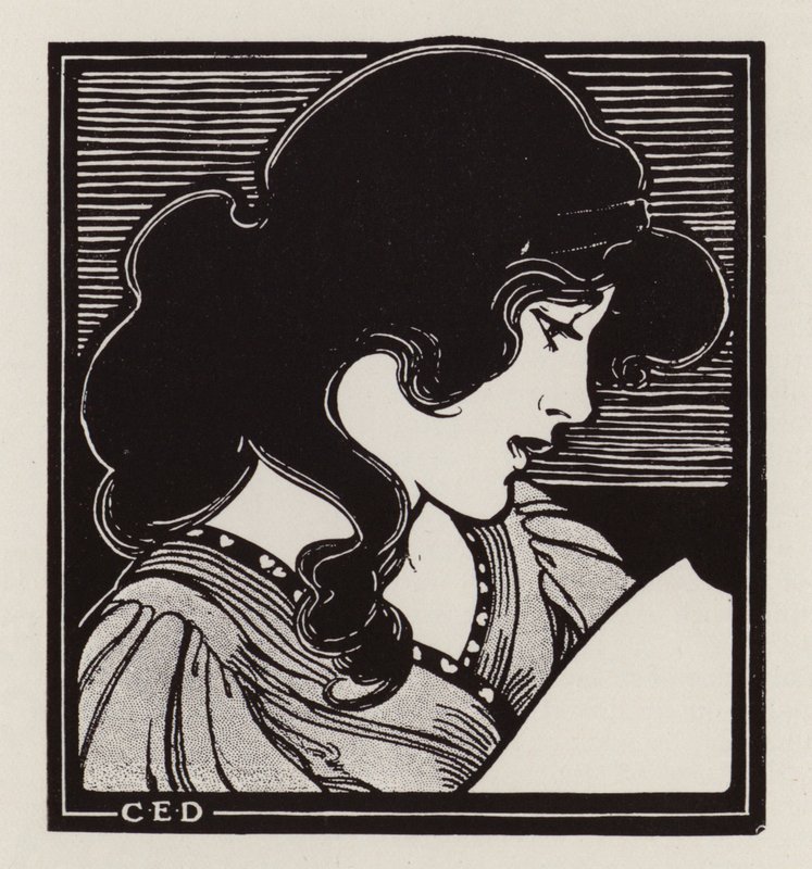 Portrét ženy (litho) od English School
