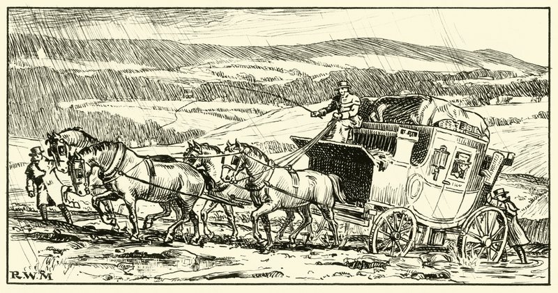 Pre-Macadam Road (inkoust na papíře) od English School