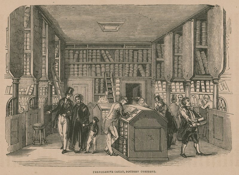 Prerogativní soud, Doctors Common, Londýn od English School