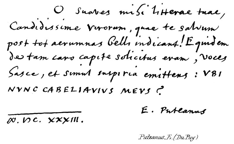 Adeanus, E (Du Puy) od English School