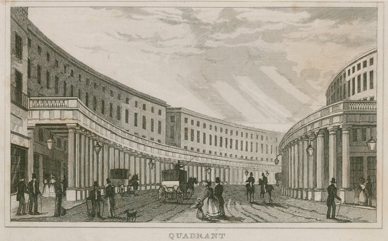 Kvadrant, Regent Street, Londýn od English School