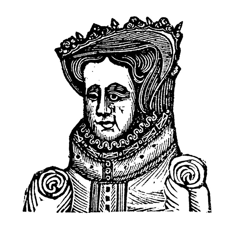 Queen Mary I (dřevořez) od English School