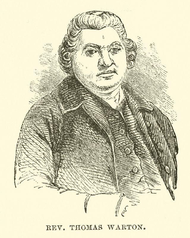 Rev Thomas Warton (rytina) od English School