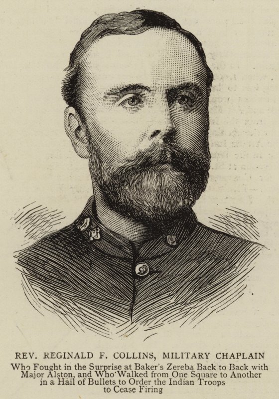 Reverend Reginald F Collins, vojenský kaplan (rytina) od English School