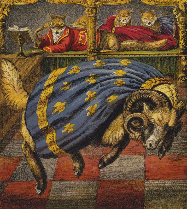 Reynard The Fox (barevné lito) od English School