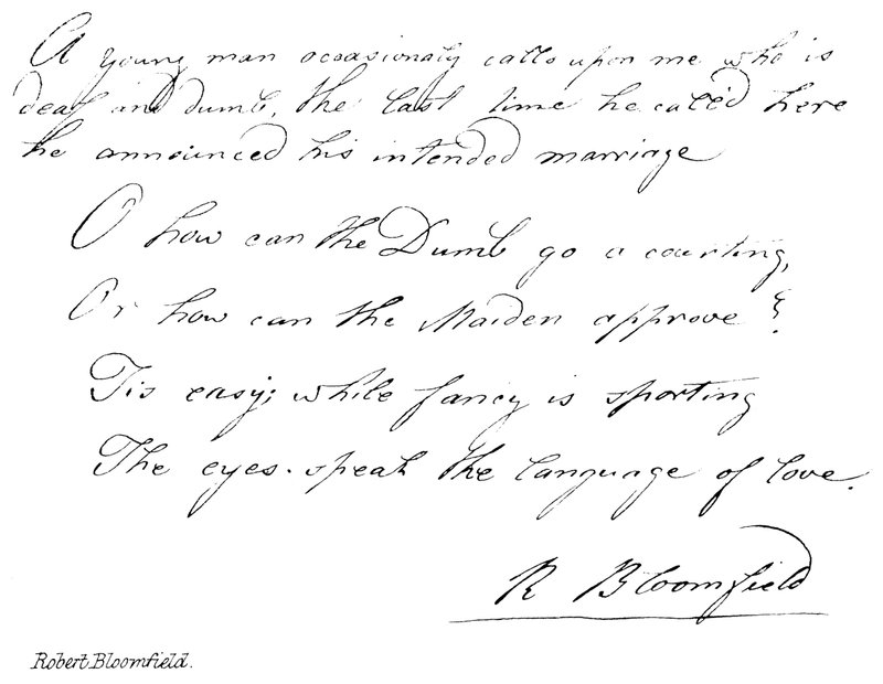 Robert Bloomfield od English School