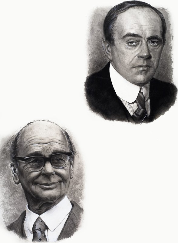 Robert Falcon Scott a Peter Scott od English School