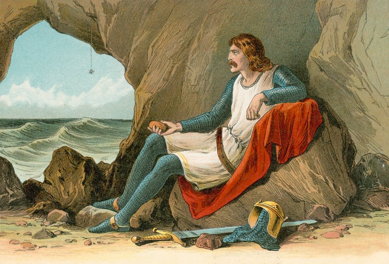Robert Bruce a pavouk od English School