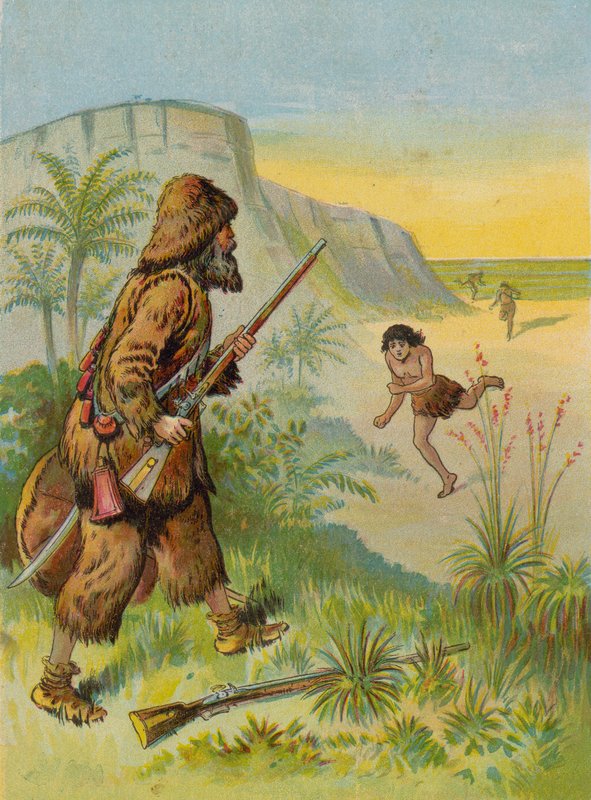 Robinson Crusoe zachraňuje Pátkův život od English School