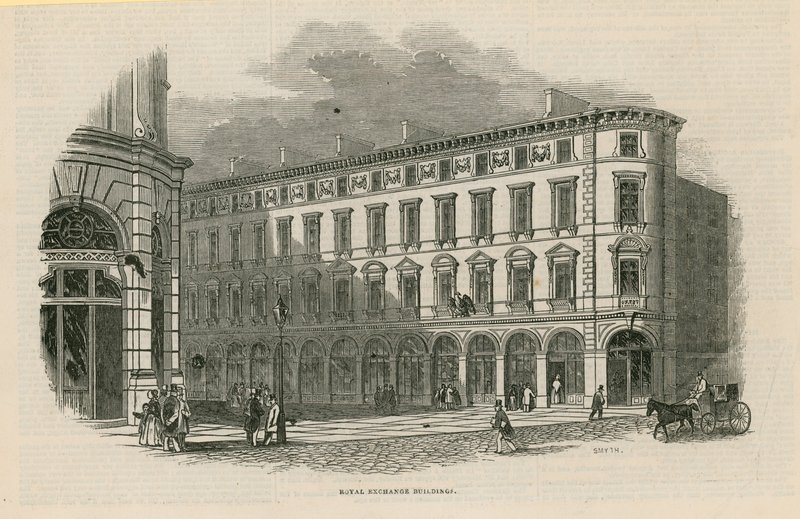 Royal Exchange Buildings, Londýn od English School
