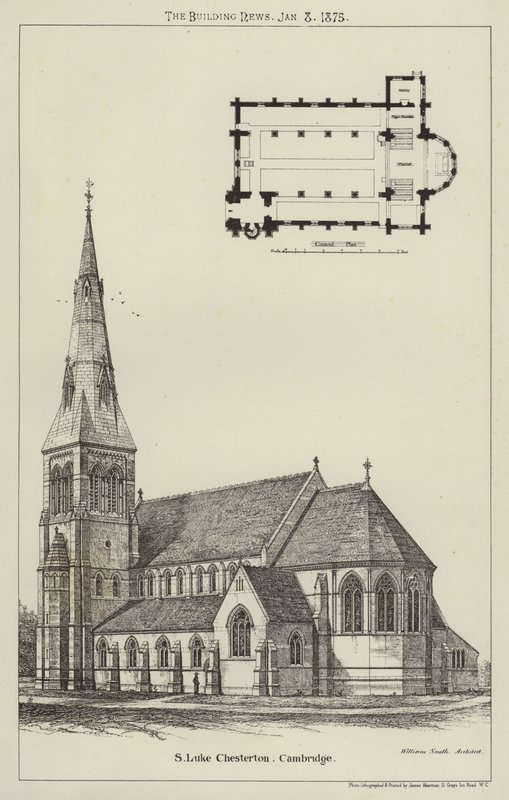 S Luke Chesterton, Cambridge (rytina) od English School