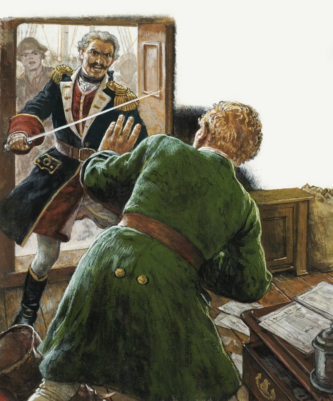 Námořník s mečem od English School