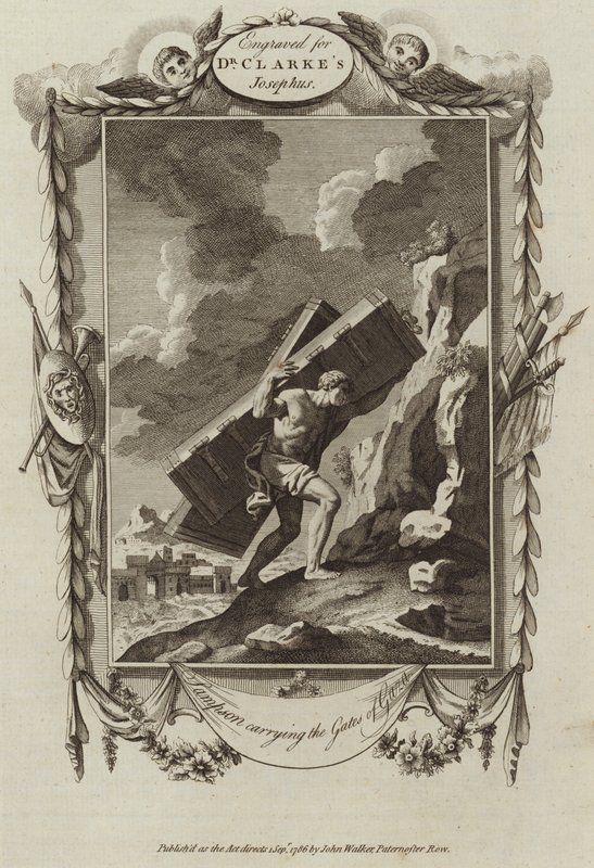 Samson nesoucí brány Gazy od English School