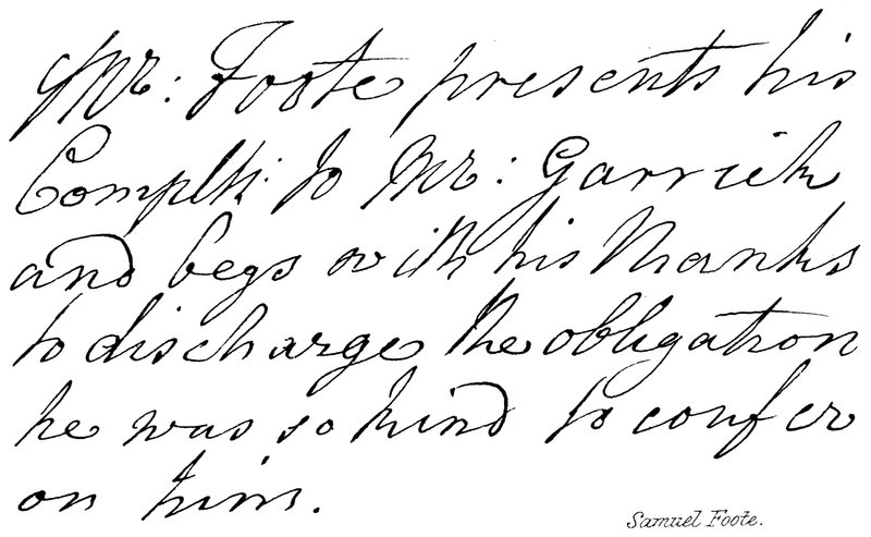 Samuel Foote od English School
