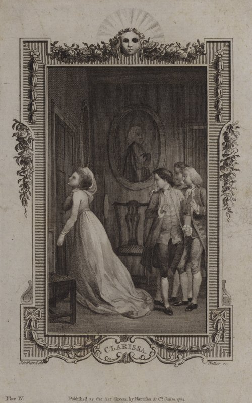 Scéna z Clarissy od Samuela Richardsona od English School