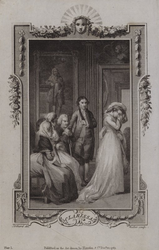 Scéna z Clarissy od Samuela Richardsona od English School