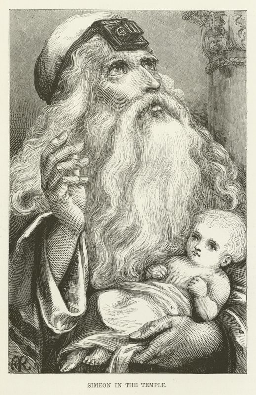 Simeon v chrámu od English School