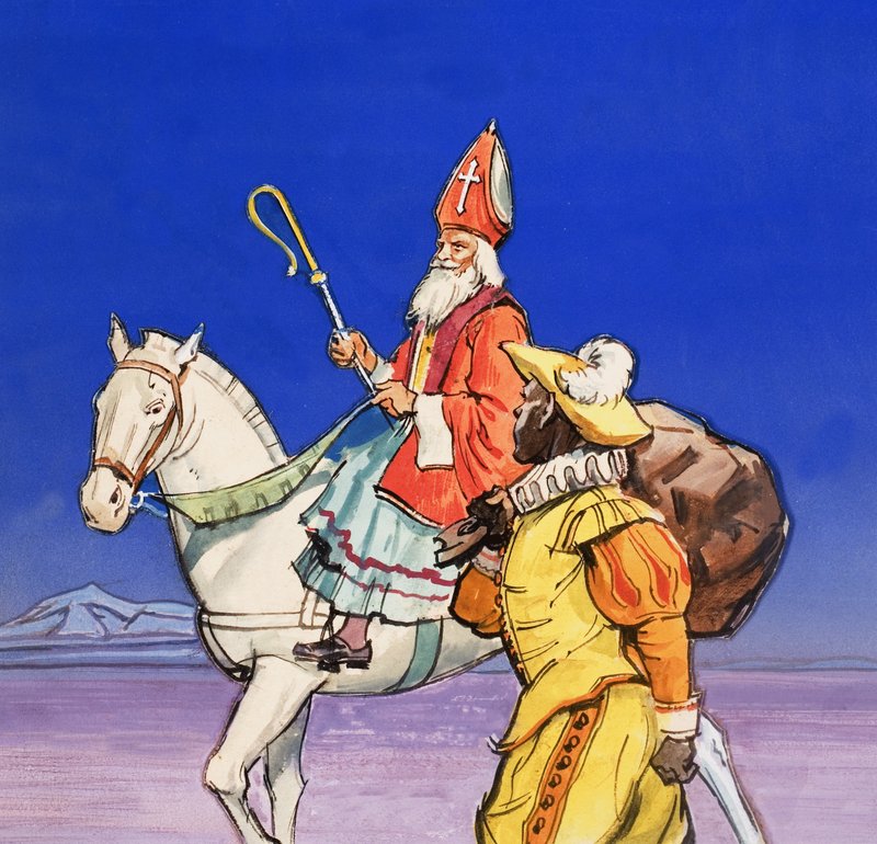 Sinter Klass - holandský Santa Claus. od English School
