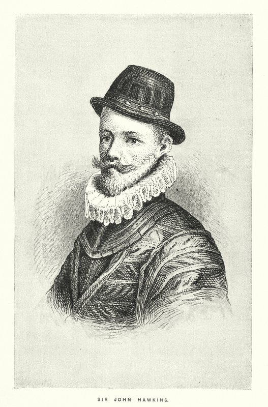 Sir John Hawkins (rytina) od English School