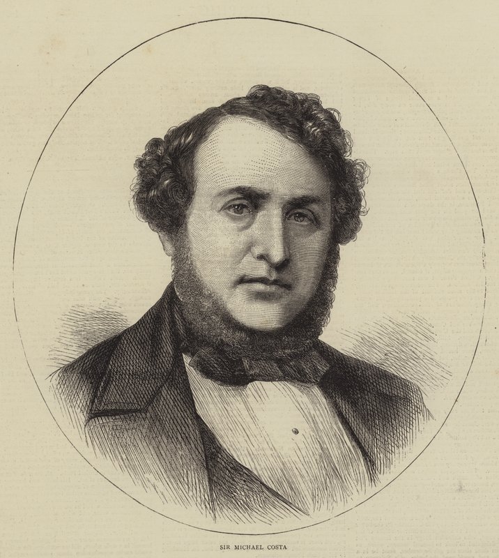 Sir Michael Costa (rytina) od English School