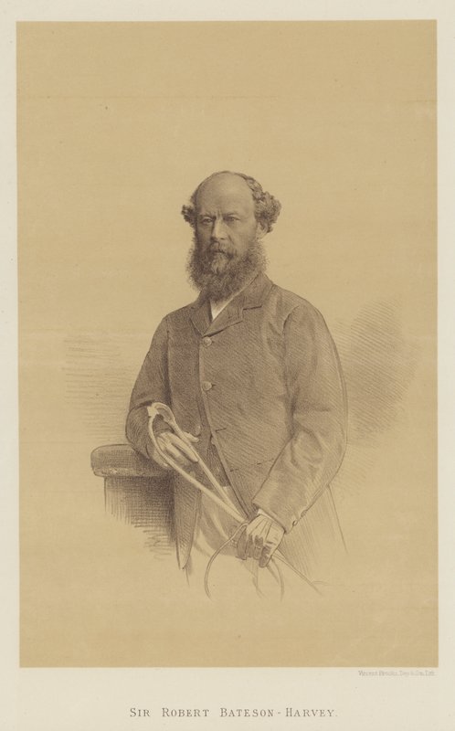 Sir Robert Bateson-Harvey (litho) od English School