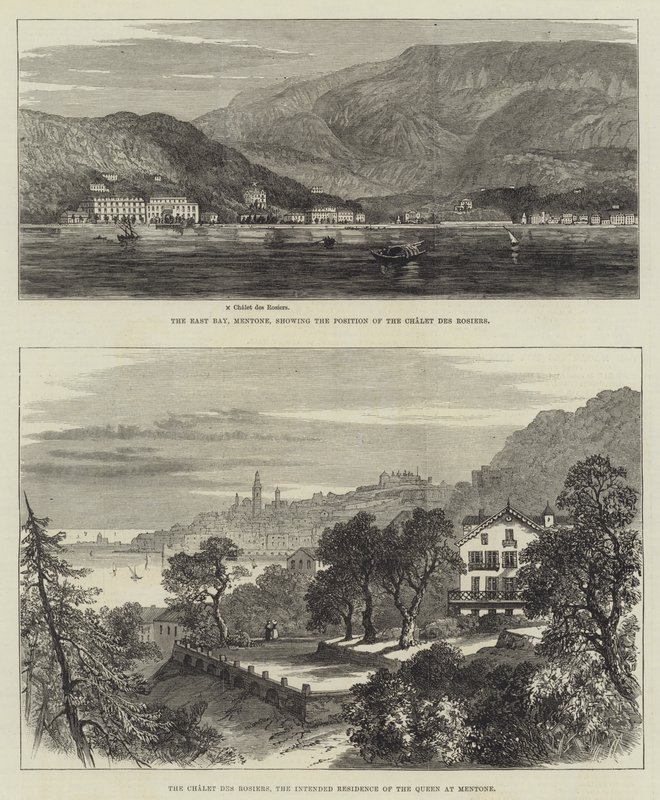 Sketches of Mentone (rytina) od English School