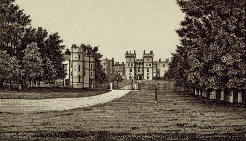Jižní fronta, hrad Windsor od English School