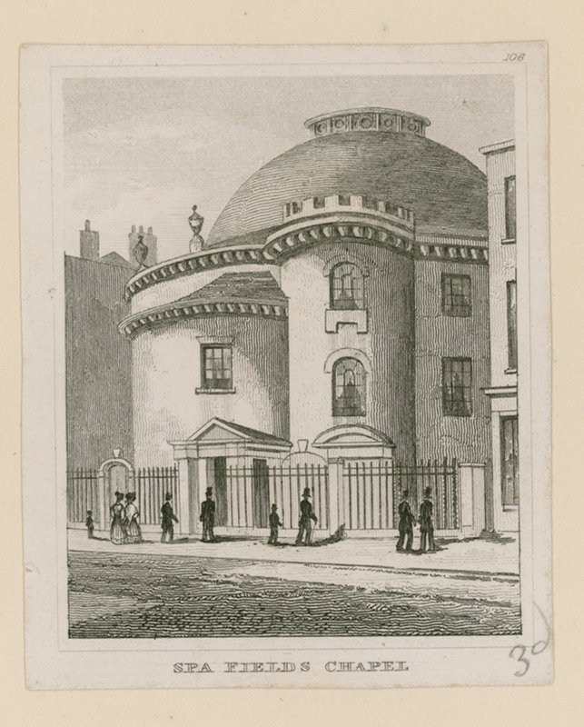 Kaple Spa Fields, Clerkenwell od English School