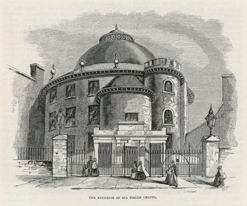 Kaple Spa Fields, Clerkenwell od English School