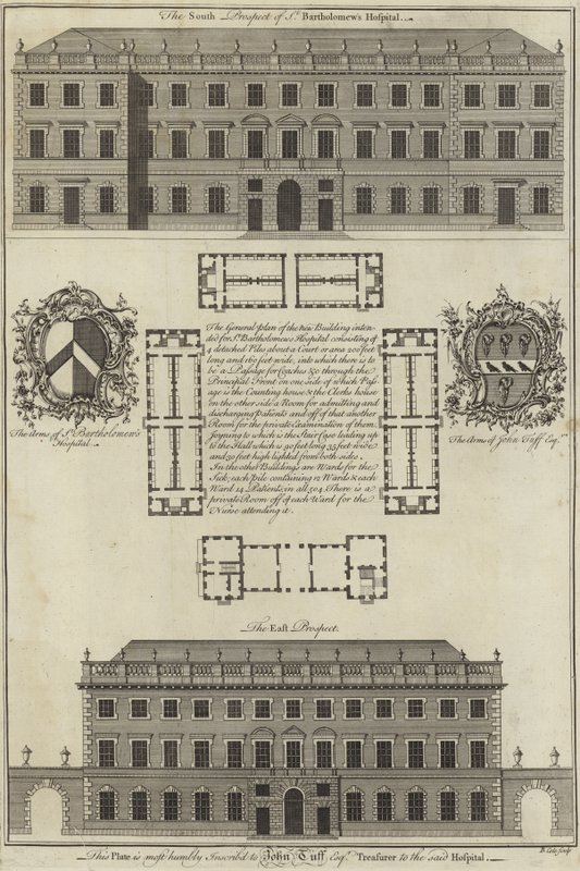 Nemocnice St Bartholomews, Londýn od English School
