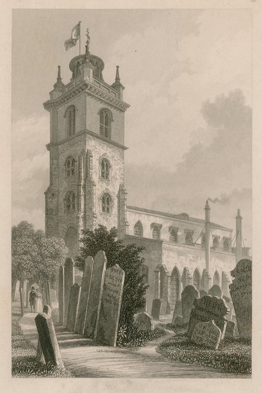 St Giles, Cripplegate, Londýn od English School