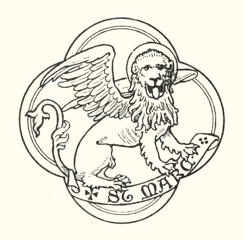 St Mark (rytina) od English School