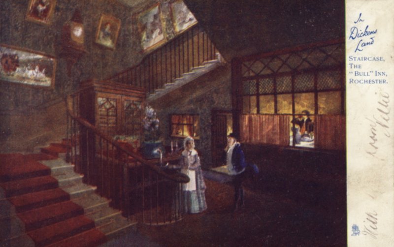 Schodiště, The Bull Inn, Rochester od English School