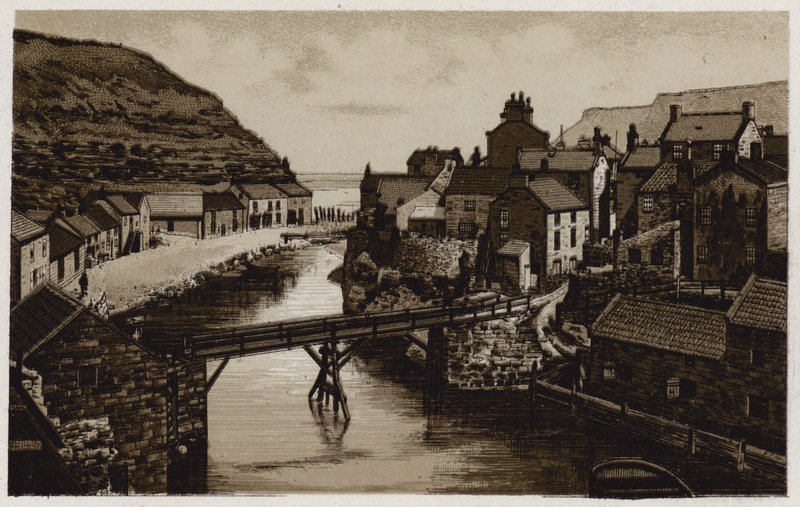 Staithes (litho) od English School
