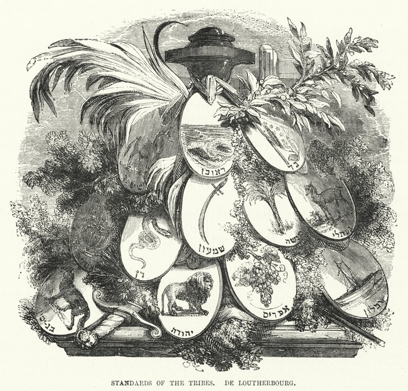 Standardy kmenů, De Loutherbourg (rytina) od English School