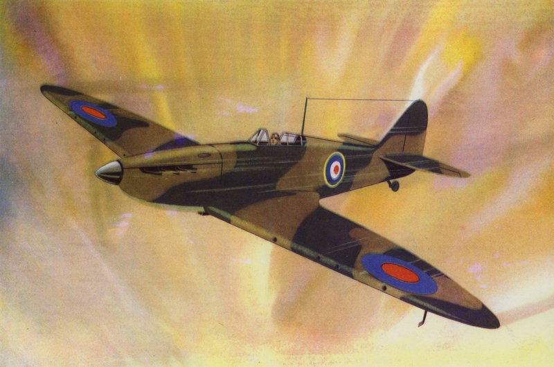 Supermarine "Spitfire" (barva litho) od English School