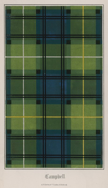 Tartan z klanu Campbell od English School