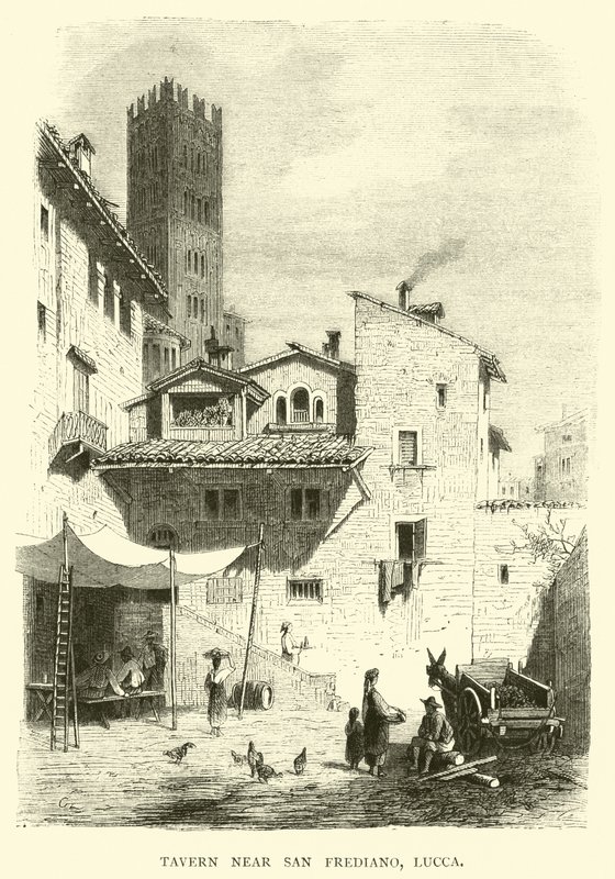 Taverna poblíž San Frediano, Lucca od English School