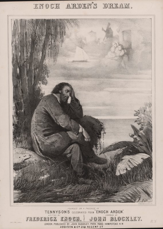 Tennysonův Enoch Arden (litho) od English School