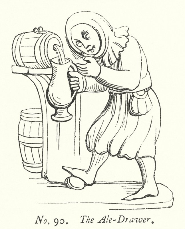 The Ale-Drawer (rytina) od English School