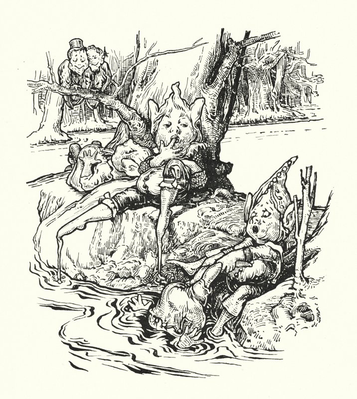 The Banks of Treacle River (litho) od English School
