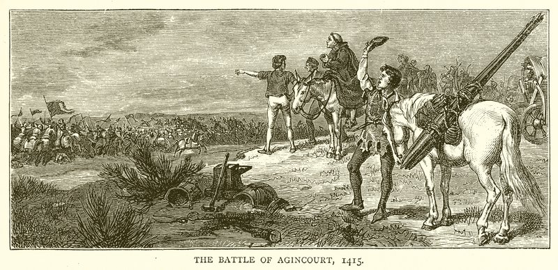 Bitva u Agincourtu, 1415 od English School
